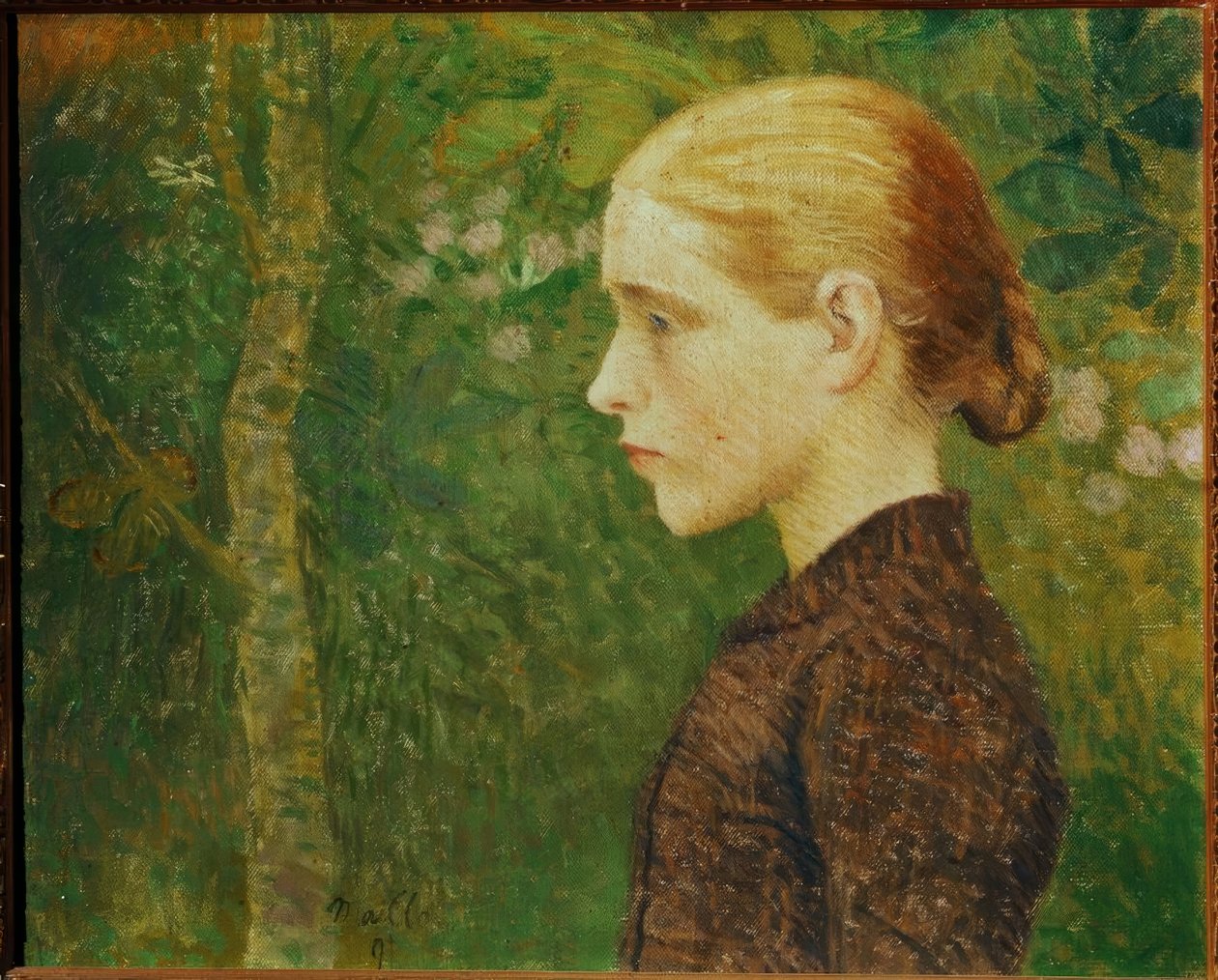 Aristide Maillol / Talonpoikatytön muotokuva, 1891, Öljy kankaalle, 46 × 55 cm tekijältä Aristide Maillol