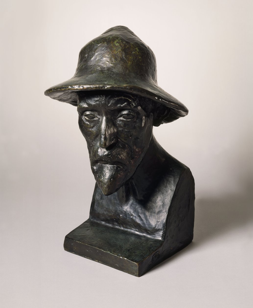 Auguste Renoirin rintakuva, n. 1907 (öljy kankaalle) tekijältä Aristide Maillol