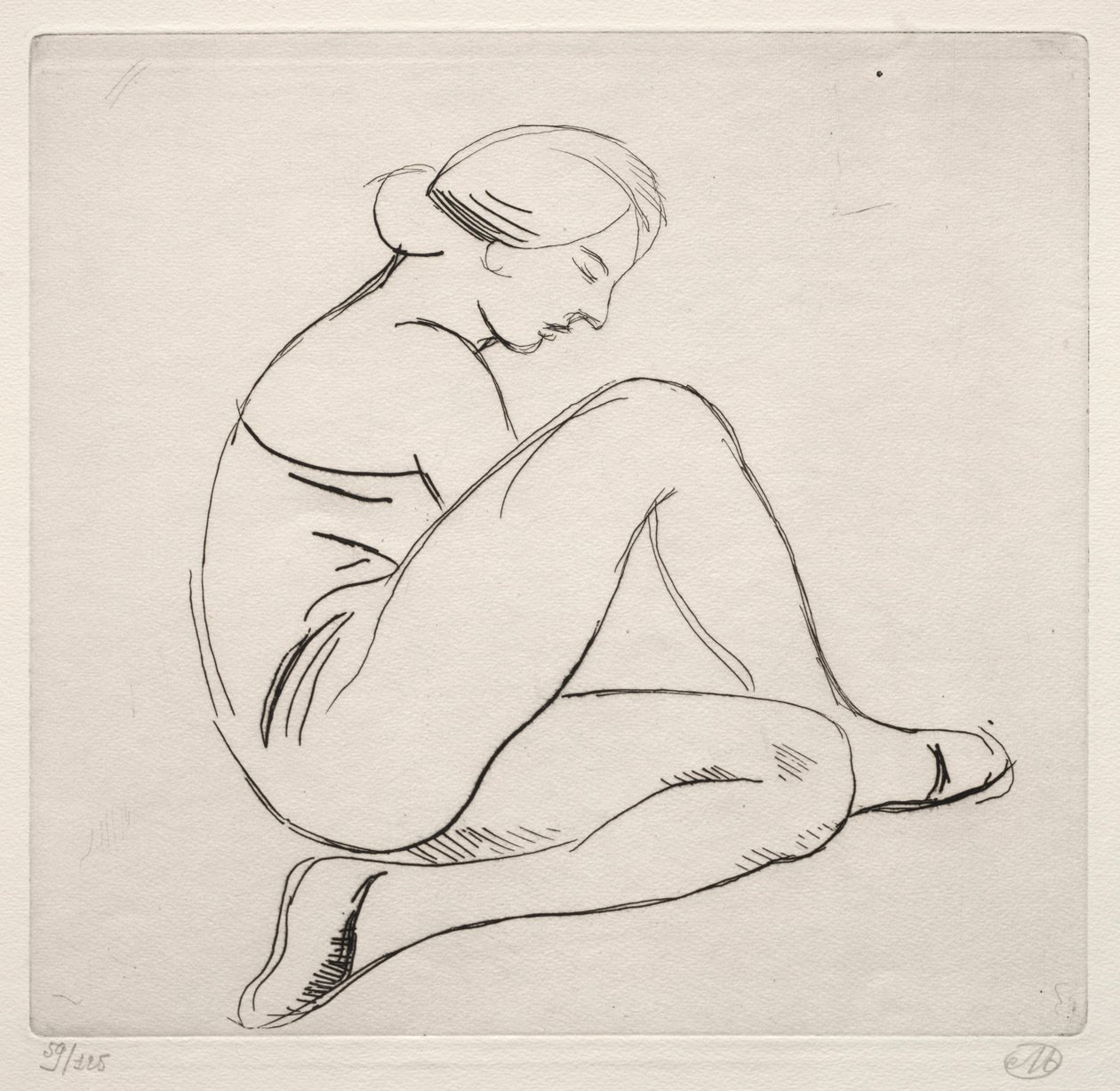 Istuva nainen tekijältä Aristide Maillol