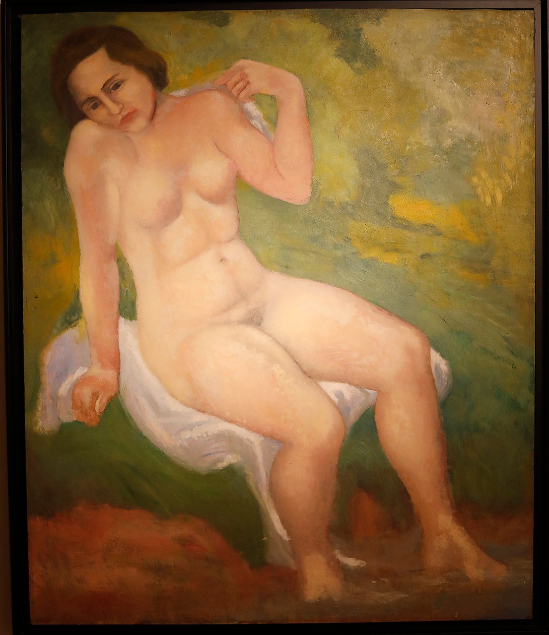 Marie, n. 1930 (öljy puulle) tekijältä Aristide Maillol