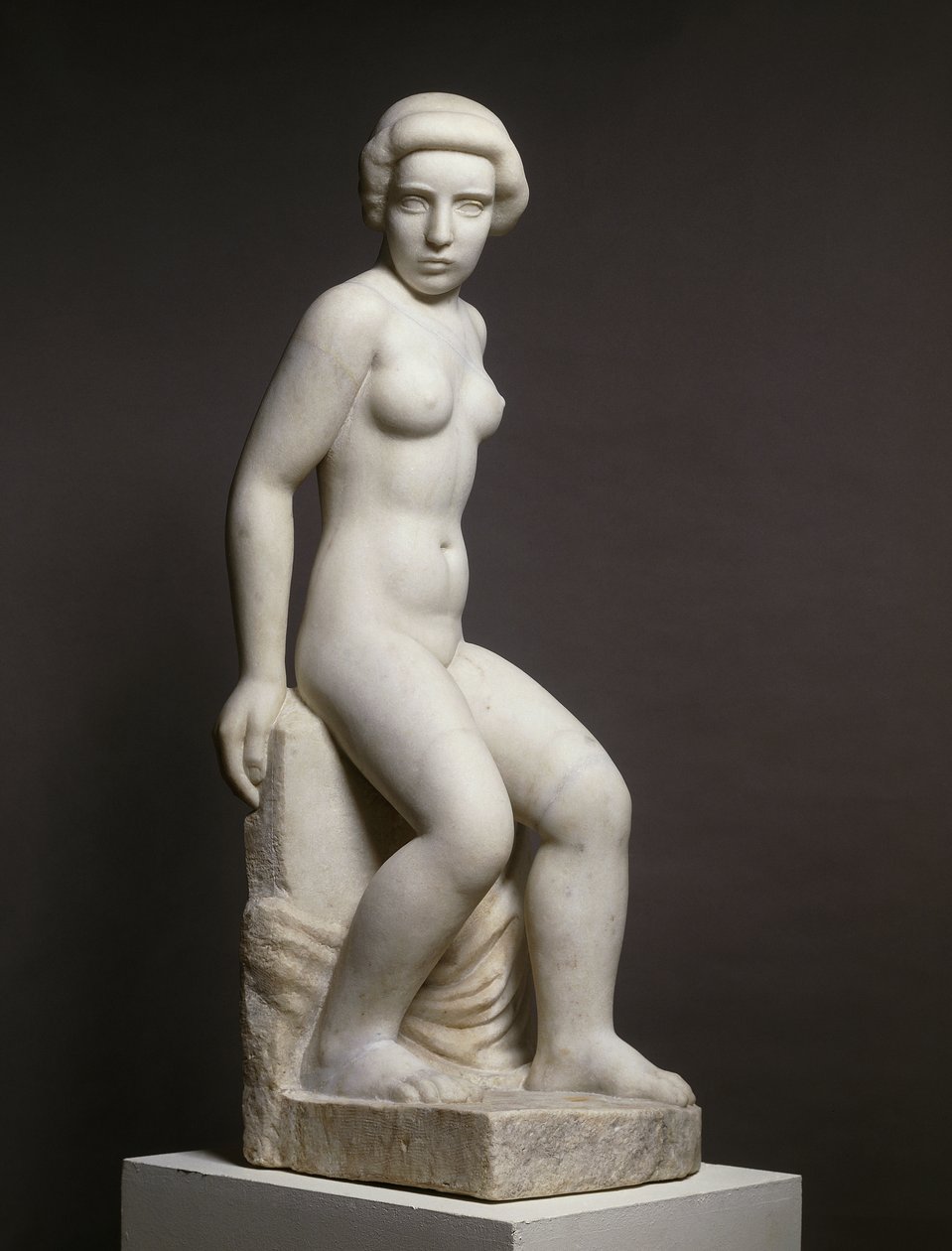 Naked Girl and Drape; Alaston tyttö drapen kanssa tekijältä Aristide Maillol