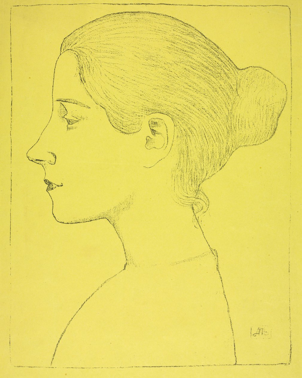 Porträt einer jungen Frau tekijältä Aristide Maillol