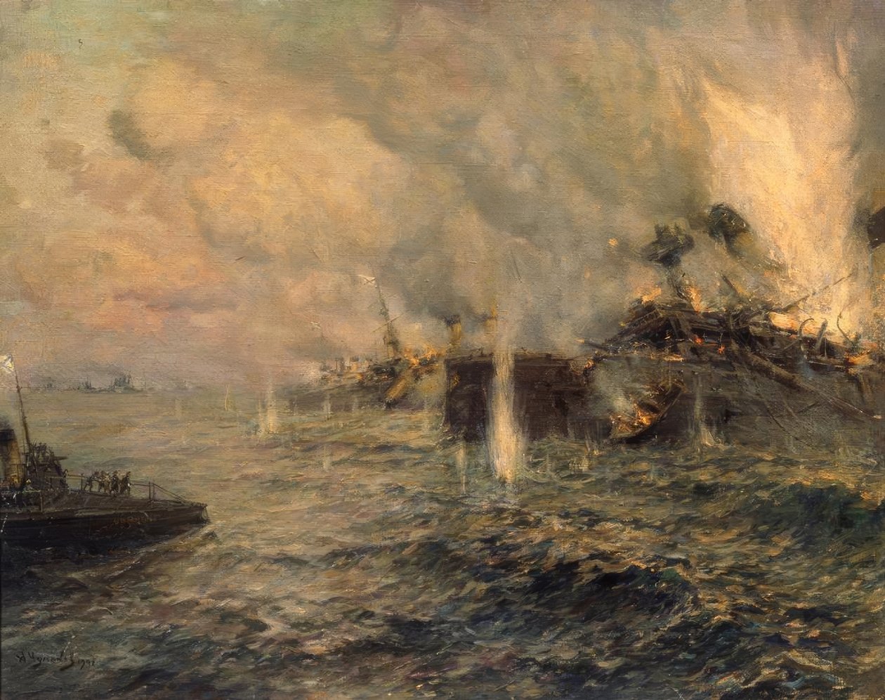 Tsushiman meritaistelu 27. toukokuuta 1905. tekijältä Arkadi Afanassjewitsch Tschumakow