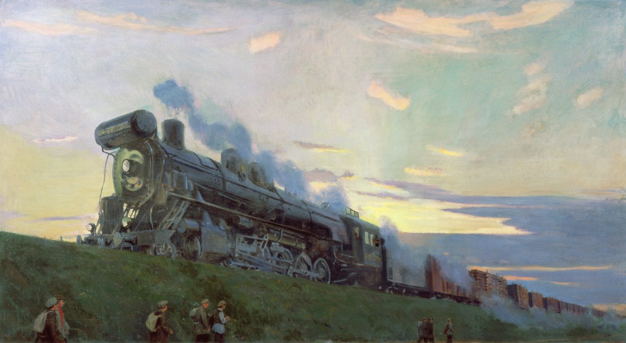 Supertehokas höyrykone, 1935 tekijältä Arkadij Aleksandrovic Rylov