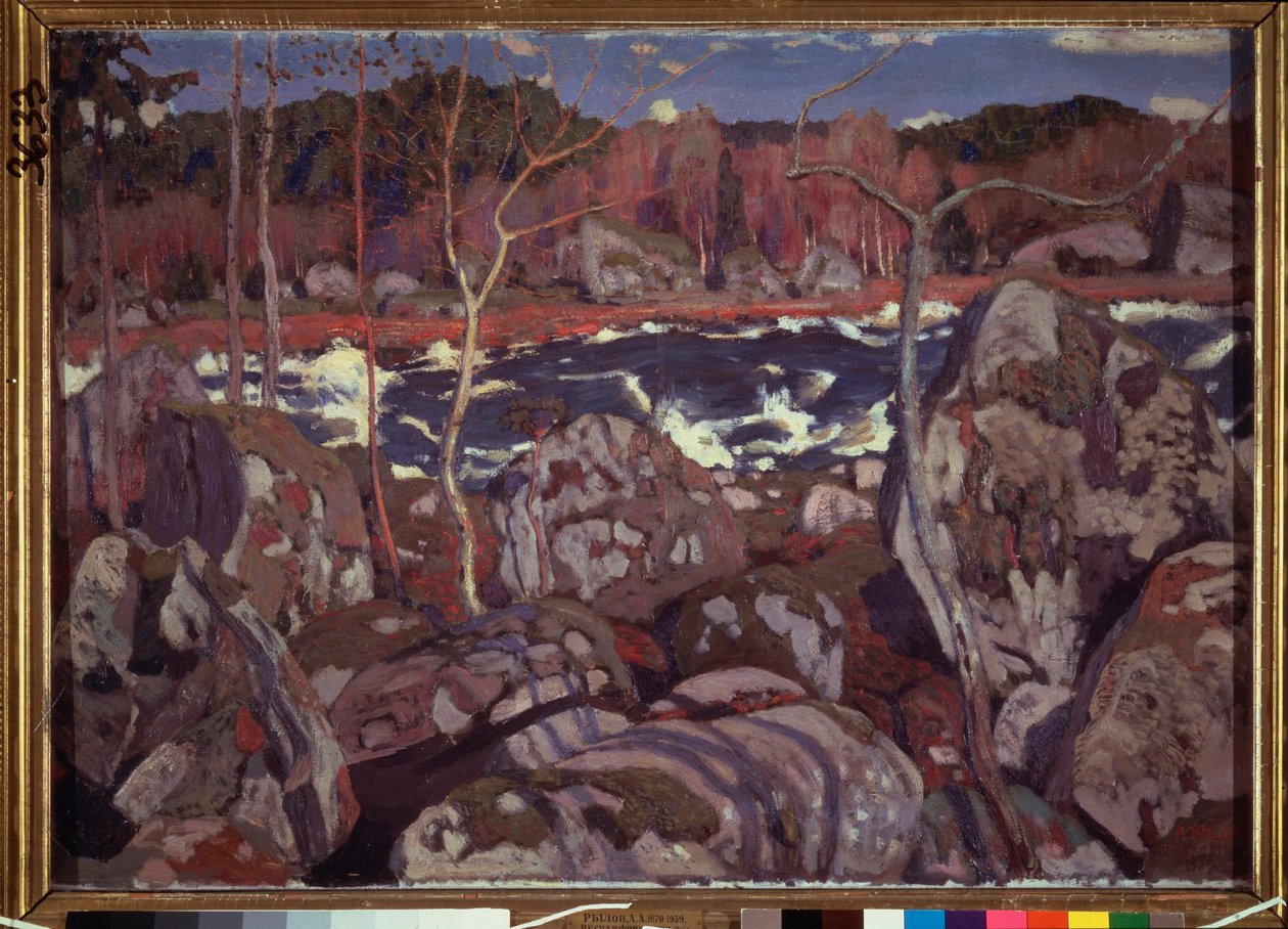 Kevät Suomessa. Arkadi (Arkady) Aleksandrovich Rylovin (1870-1939) maalaus öljy kankaalle tekijältä Arkadij Aleksandrovic Rylov