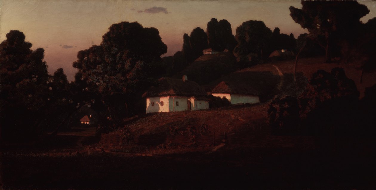 Ilta Ukrainassa, 1878 tekijältä Arkhip Ivanovich Kuindzhi