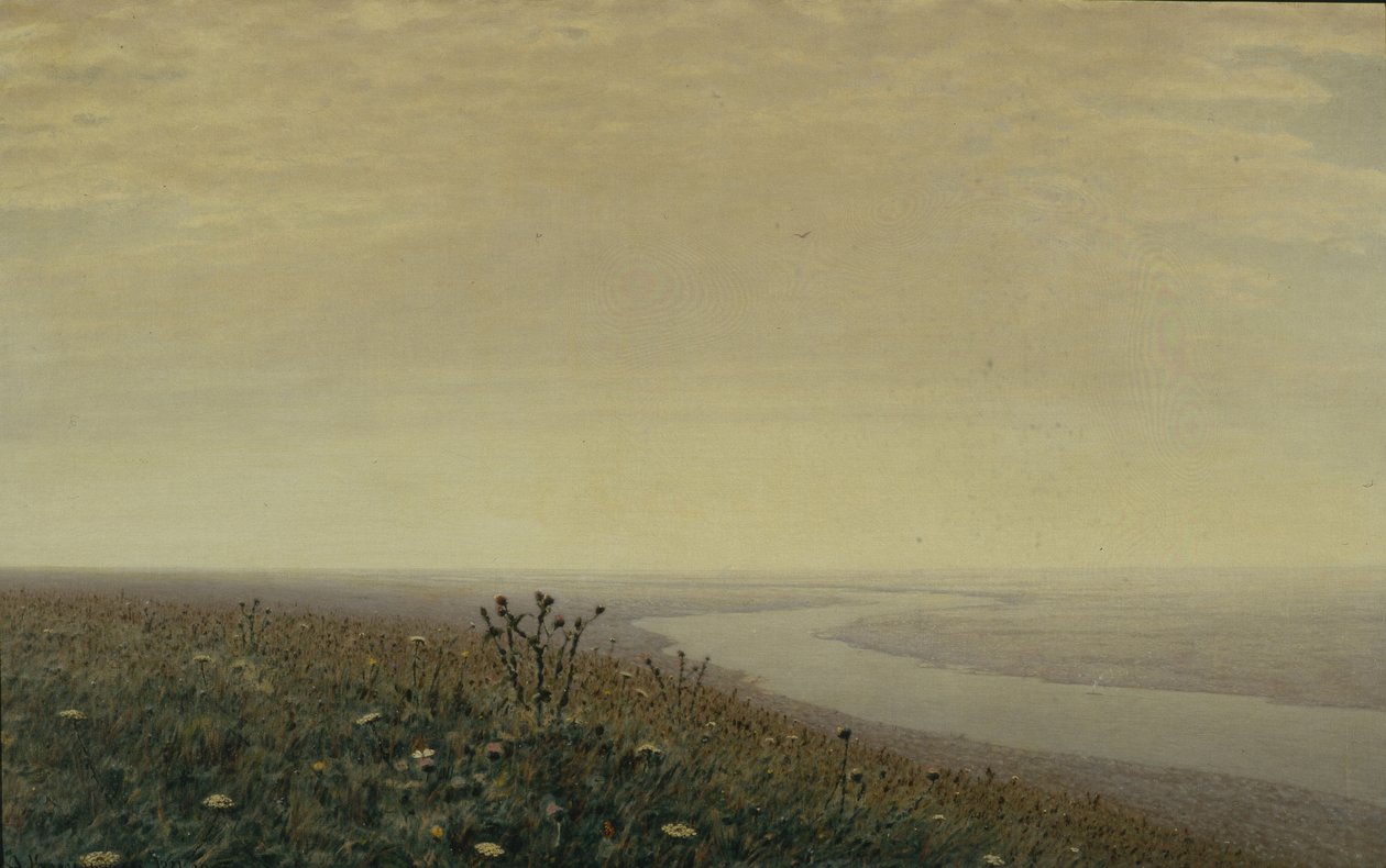 Dnepr-joki aamulla, 1881 tekijältä Arkhip Ivanovich Kuindzhi