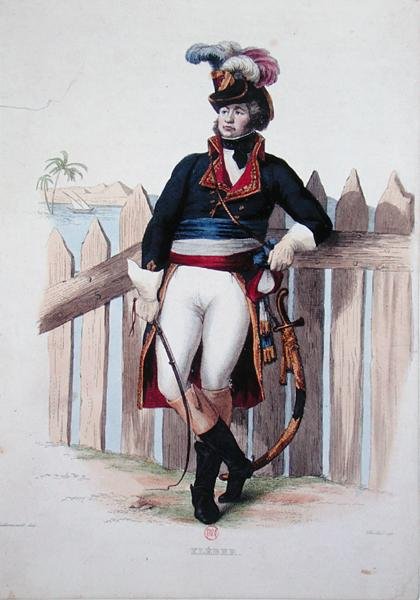 Jean Baptiste Kleberin (1753-1800) muotokuva E. Mennechetin teoksesta "Le Plutarque francais", kaiverrus Chollet tekijältä Armand (after) Guilleminot