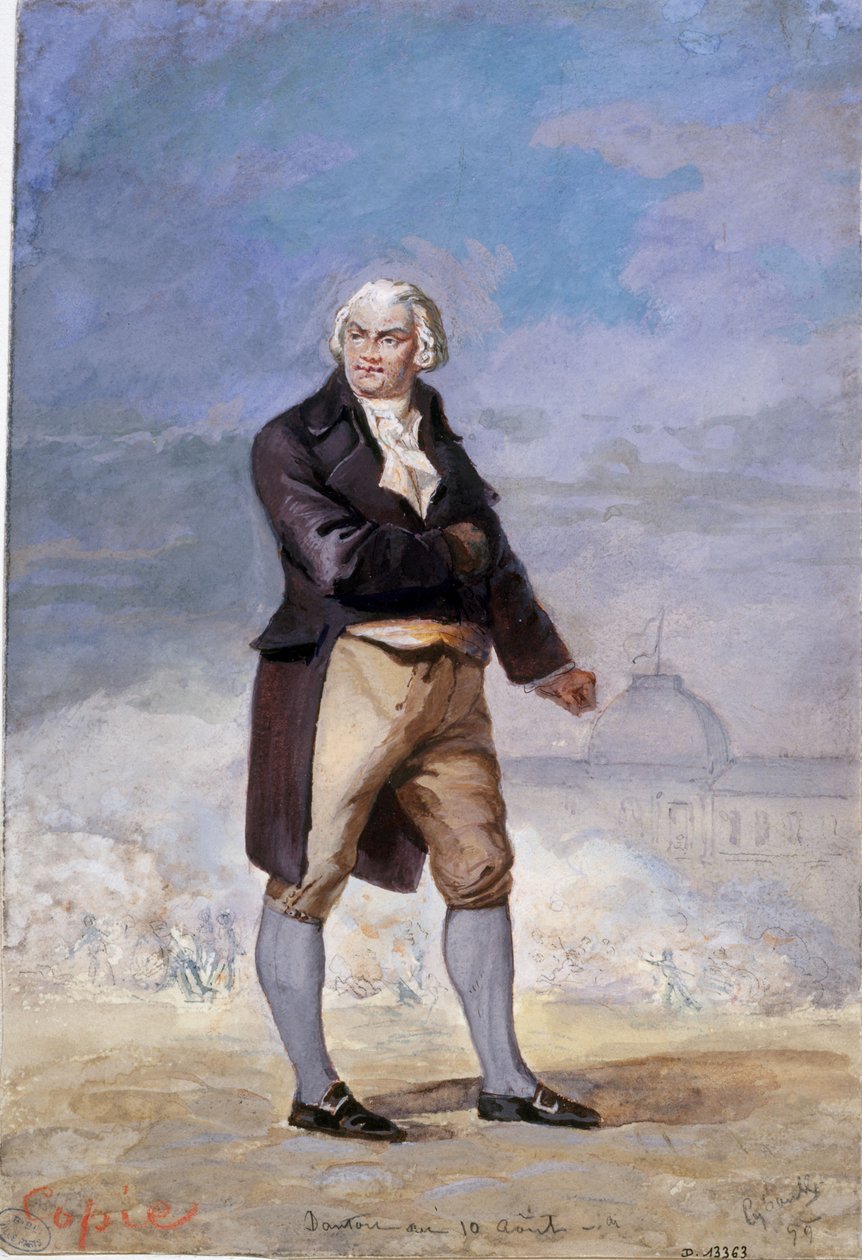 Georges Jacques Dantonin muotokuva 1759-1794, 1879. tekijältä Armand Cyboule