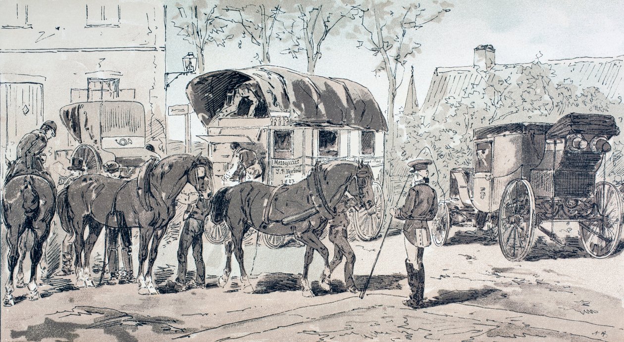 1800-luvulla käytetyt linja-autotyypit tekijältä Armand Jean Heins