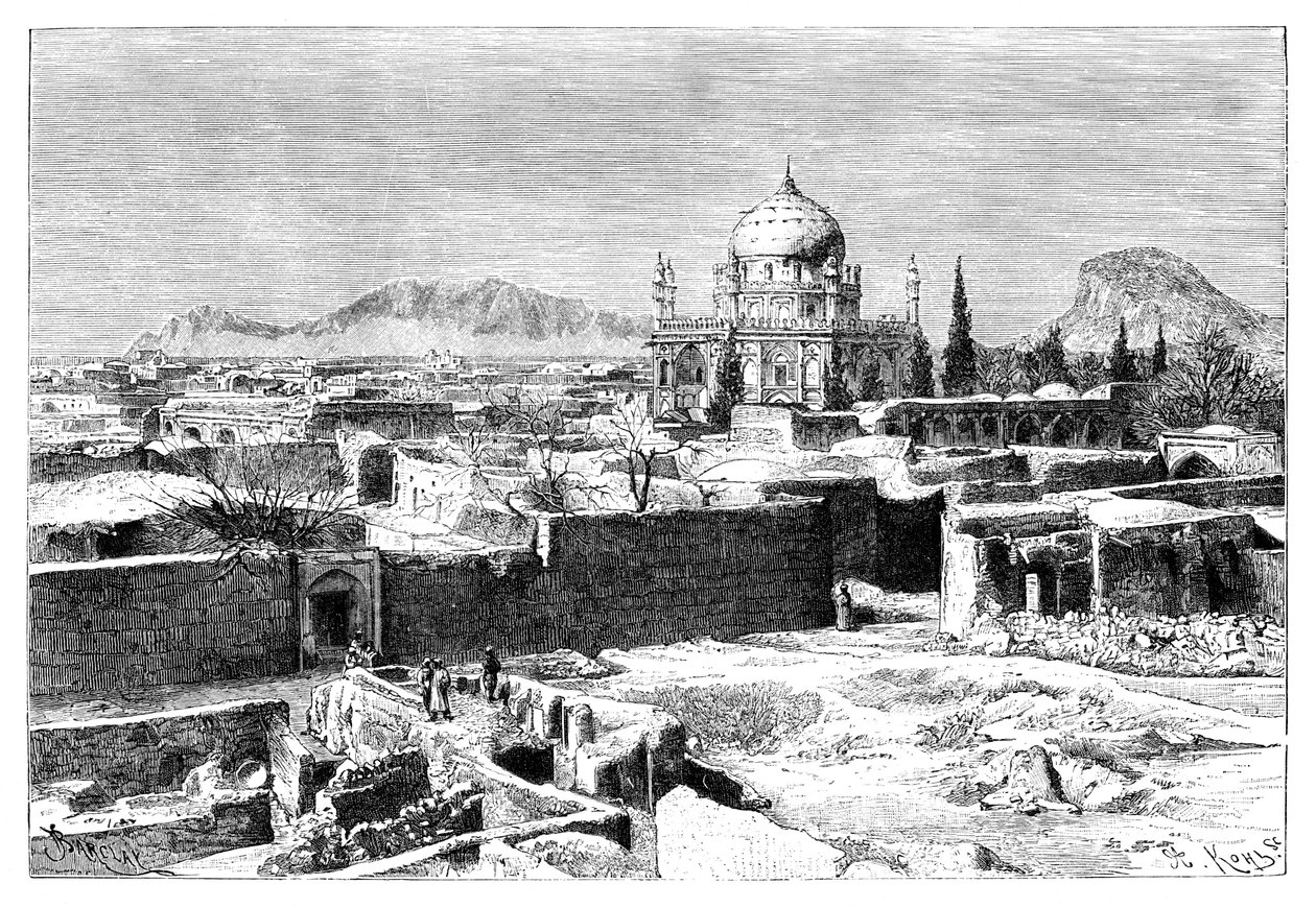 Kandahar, Afganistan, 1895. tekijältä Armand Kohl