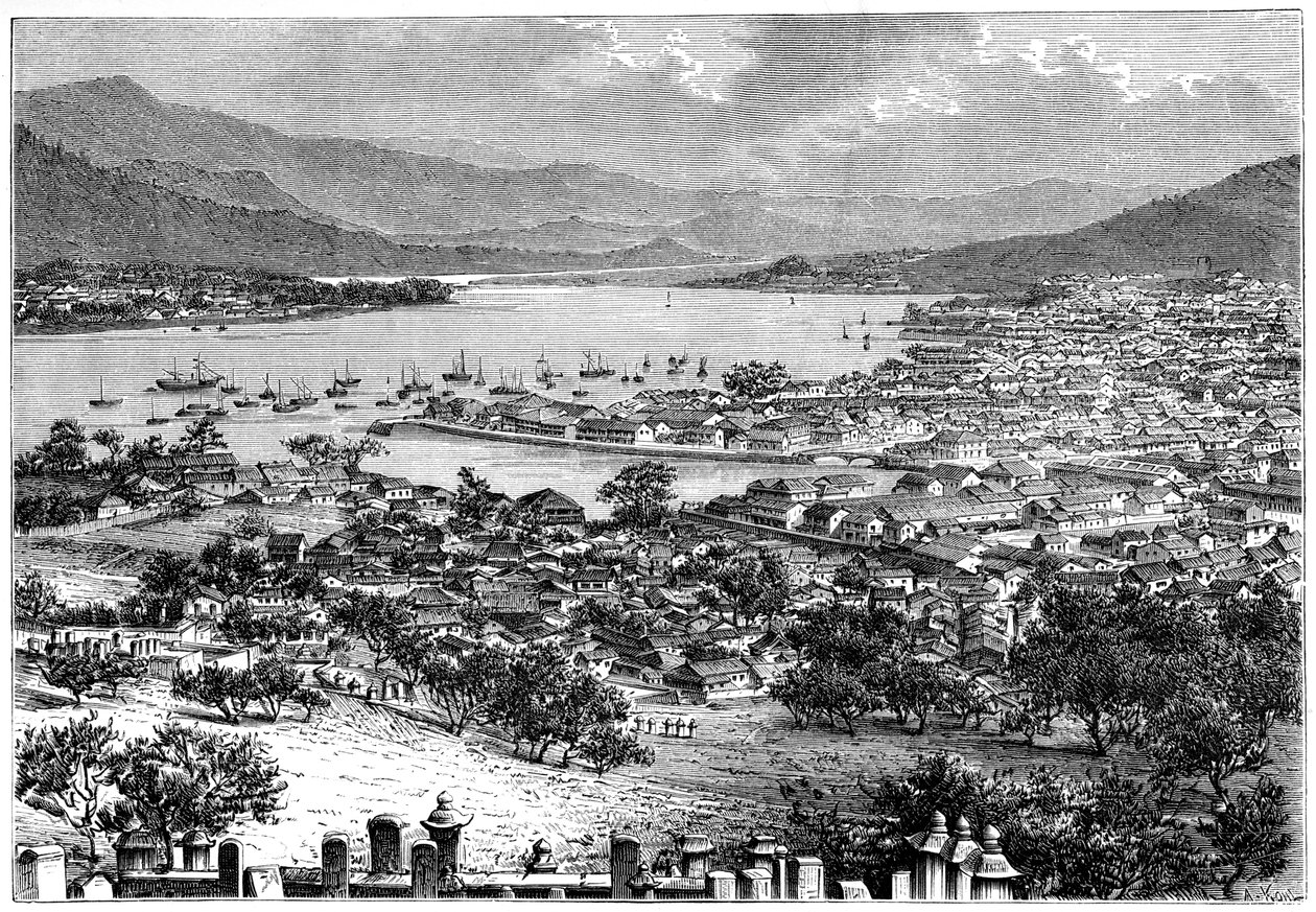 Nagasaki, Japani, 1895. tekijältä Armand Kohl