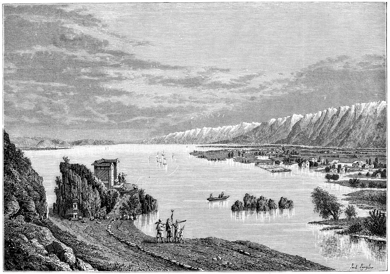 Tali-järvi, Japani, 1895. tekijältä Armand Kohl