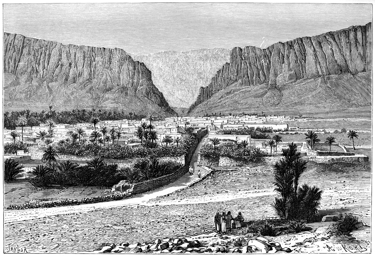 El-Kantaran rotko, Tunisia, 1895. tekijältä Armand Kohl