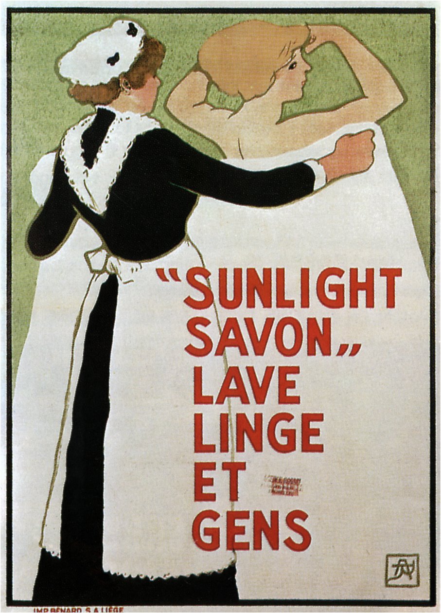 Sunlight Savon, 1910 tekijältä Armand Rassenfosse