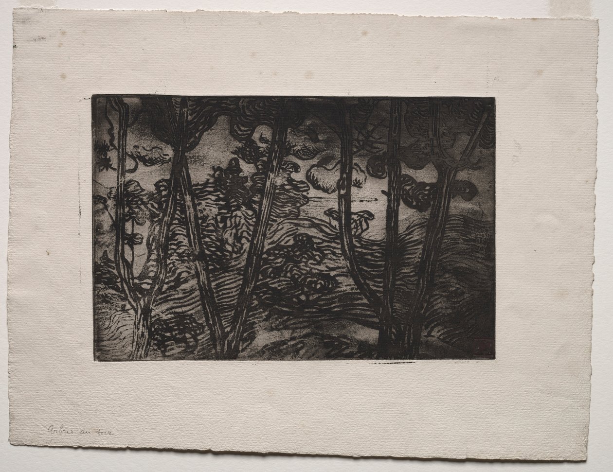Puut yöllä, c. 1894. tekijältä Armand Séguin