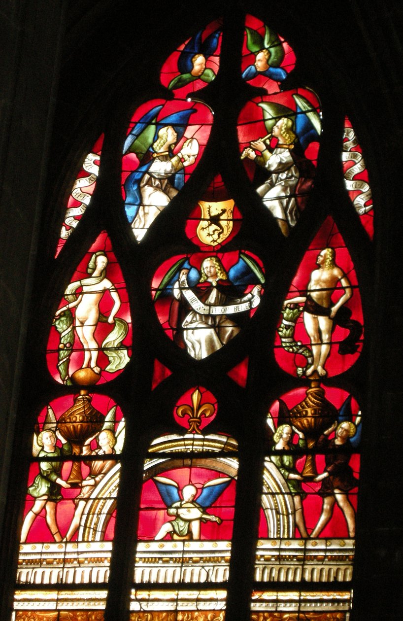 Ikkuna, 1507-13 (lasimaalaus) tekijältä Arnaud de Moles