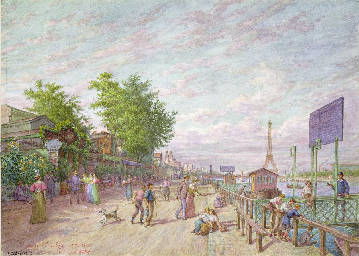 Quai du Point du Jour, Boulogne Billancourt, 1897 tekijältä Arnaud Durbec