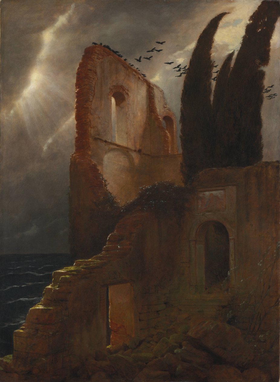 Raunio meren rannalla tekijältä Arnold Böcklin