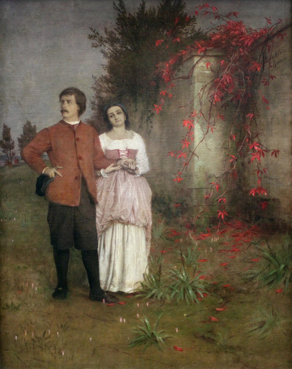 Taiteilija ja hänen vaimonsa tekijältä Arnold Böcklin