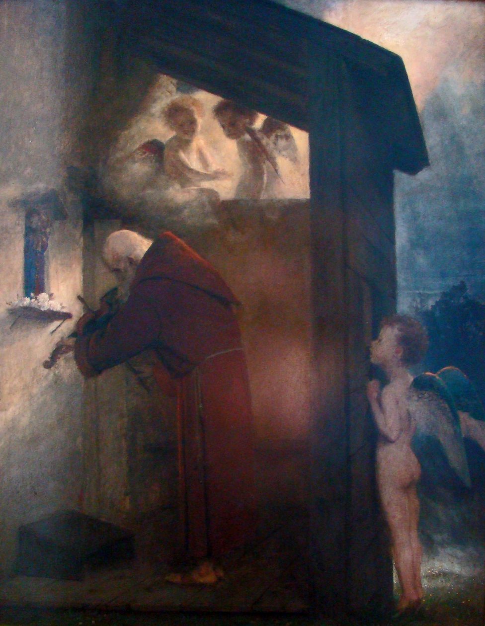 Einsiedler tekijältä Arnold Böcklin