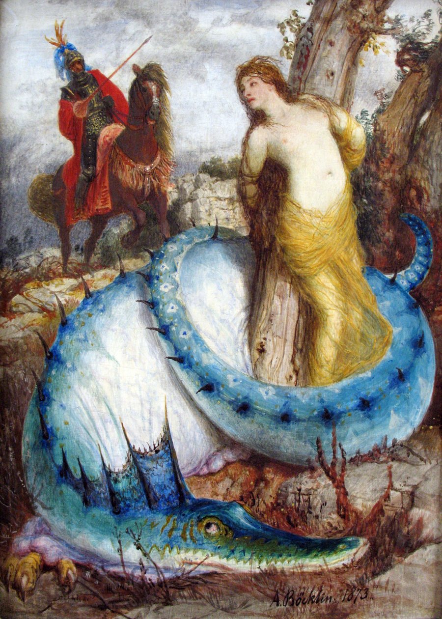 Ruggiero ja Angelica tekijältä Arnold Böcklin