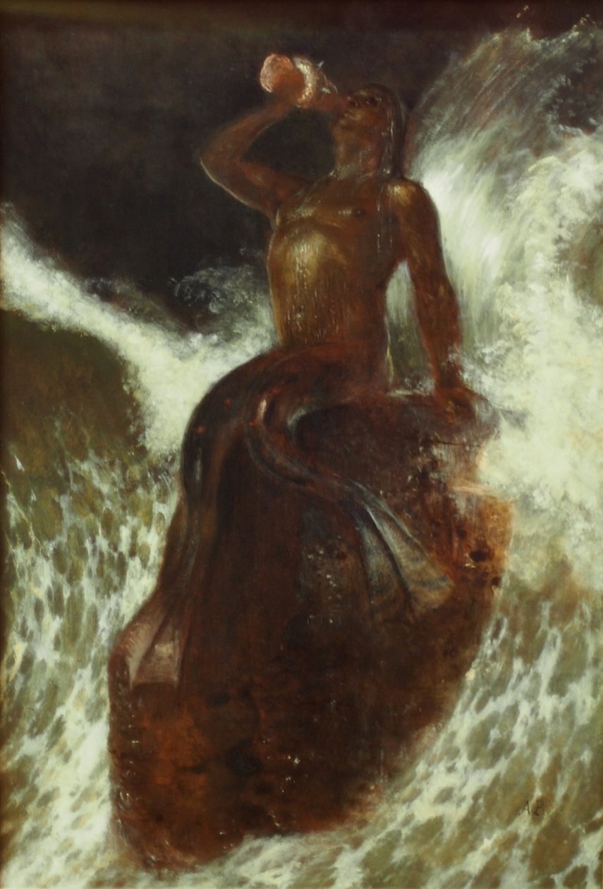 Triton, Muschel blasend tekijältä Arnold Böcklin
