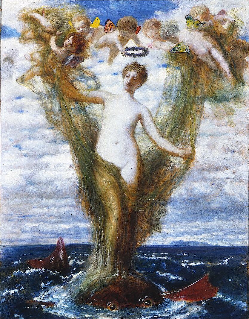 Venus Anadyomene tekijältä Arnold Böcklin