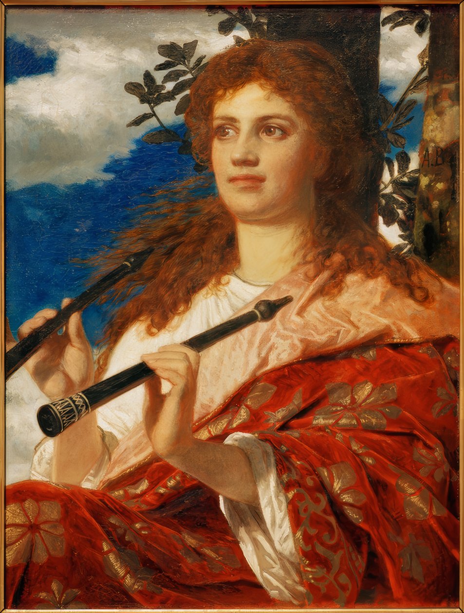 Muse des Anakreon tekijältä Arnold Böcklin