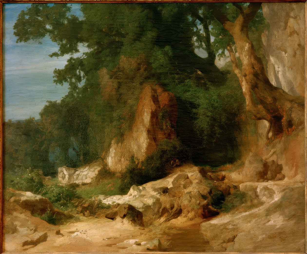 Felshang im Albanergebirge tekijältä Arnold Böcklin