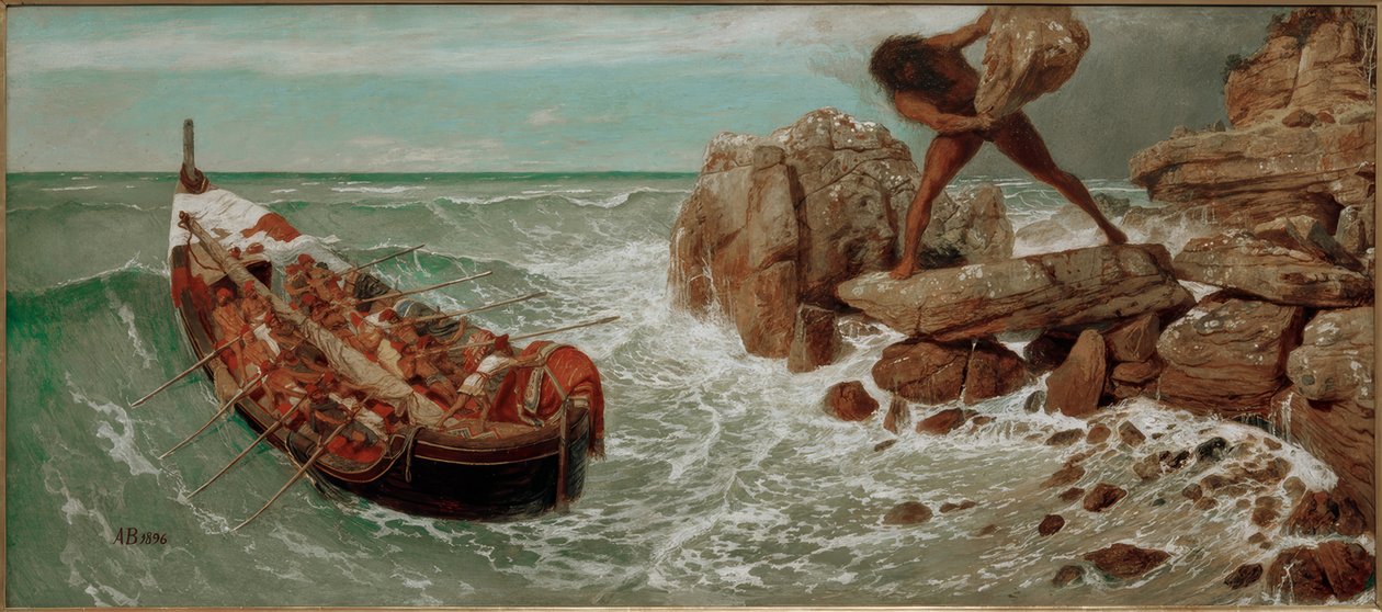 Odysseus ja polyphem tekijältä Arnold Böcklin