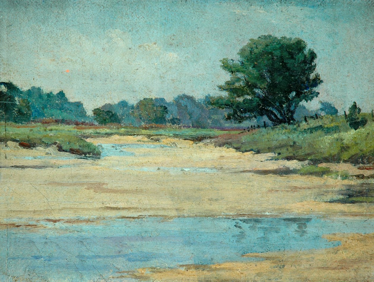 Walberswick (öljy venyttämättömälle kankaalle) tekijältä Arnold Priestman