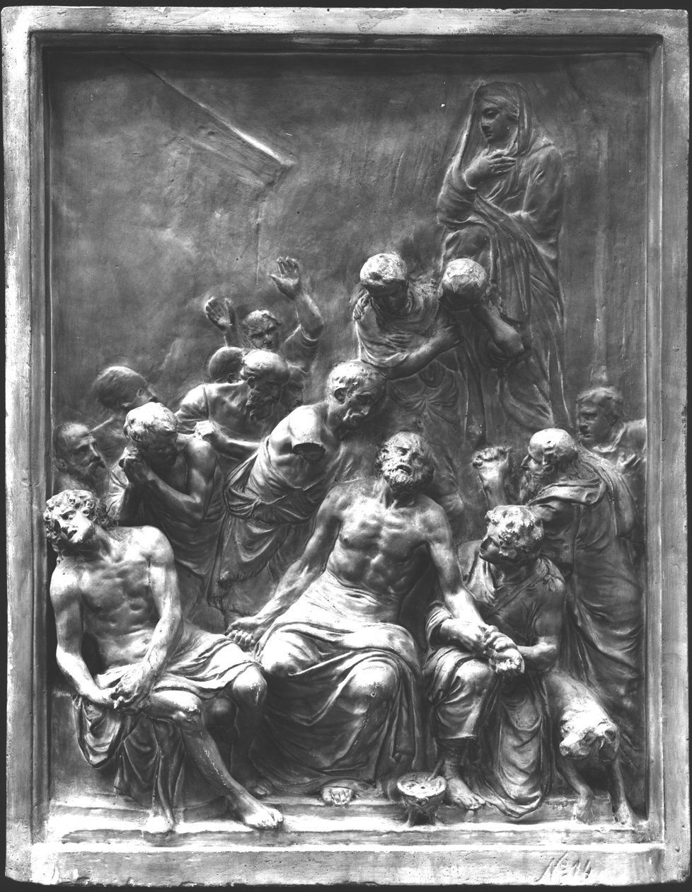 Sokrateen kuolema (470-399 eKr.) tekijältä Arnold or Artus the Elder Quellin I