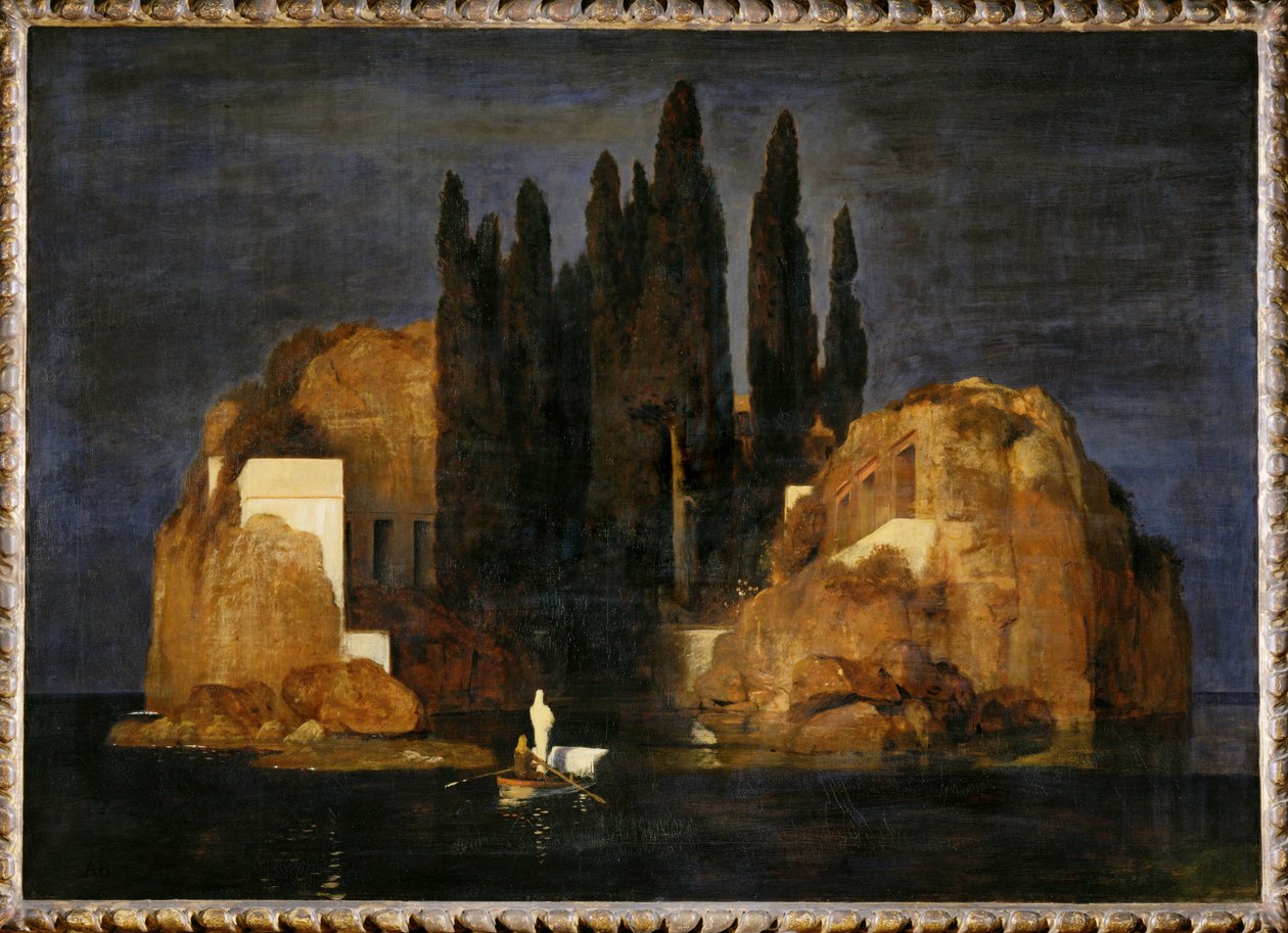 Die Toteninsel - Kuolleiden saari ... (öljy kankaalle) tekijältä Arnold Böcklin