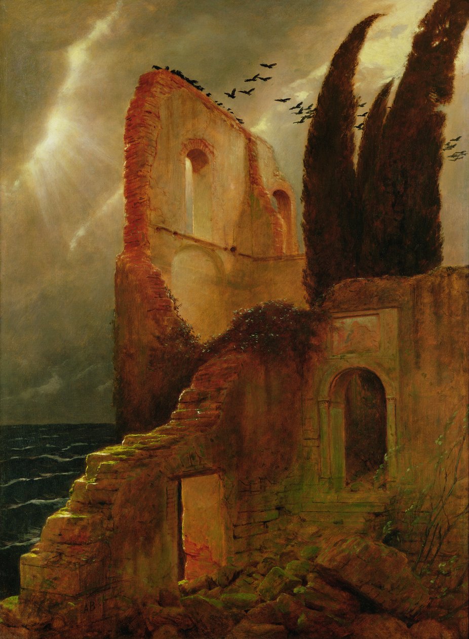Raunio meren rannalla tekijältä Arnold Böcklin