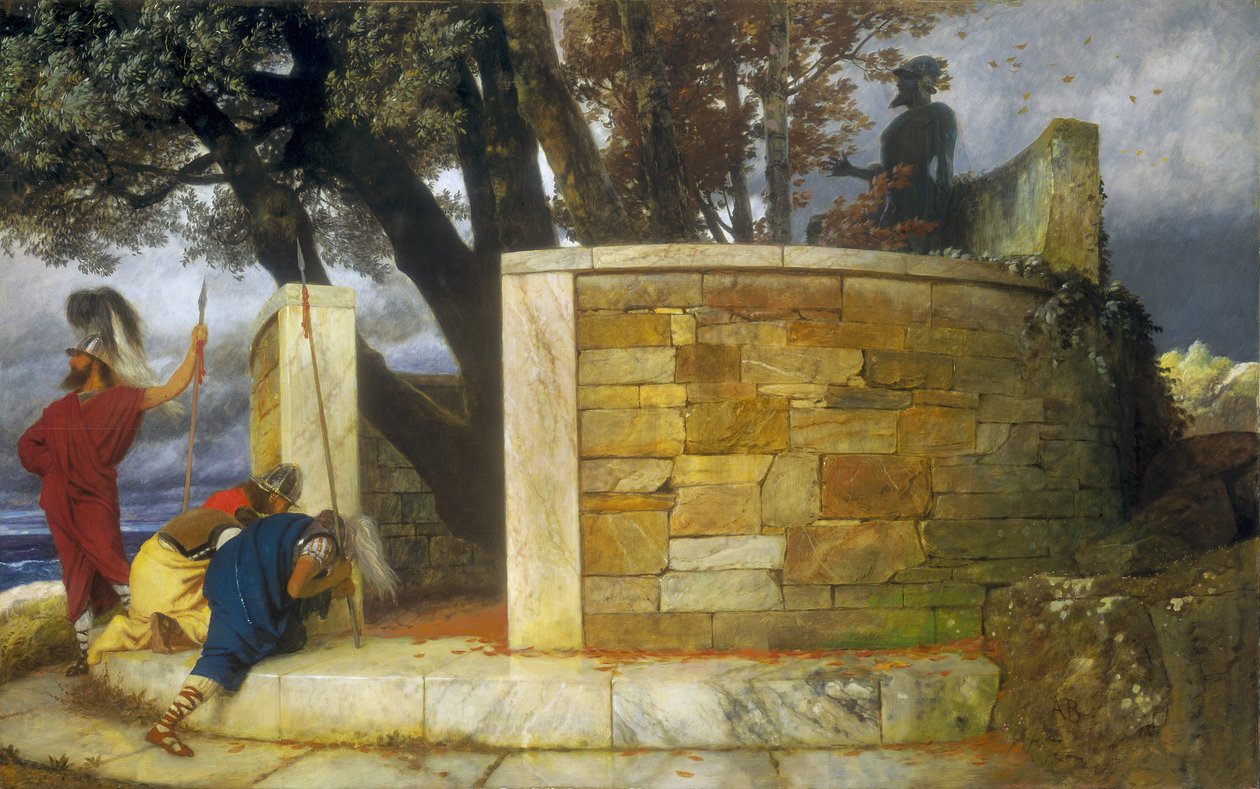 Herkuleen pyhäkkö tekijältä Arnold Böcklin