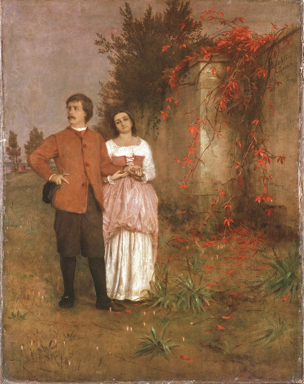 Arnold Böcklin vaimonsa kanssa tekijältä Arnold Böcklin