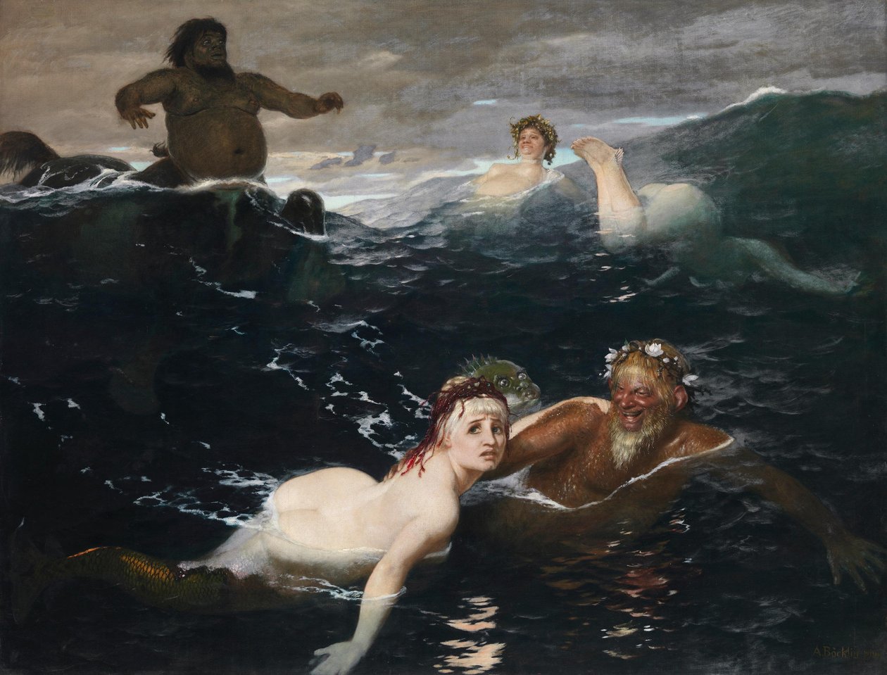 Aaltojen leikissä tekijältä Arnold Böcklin