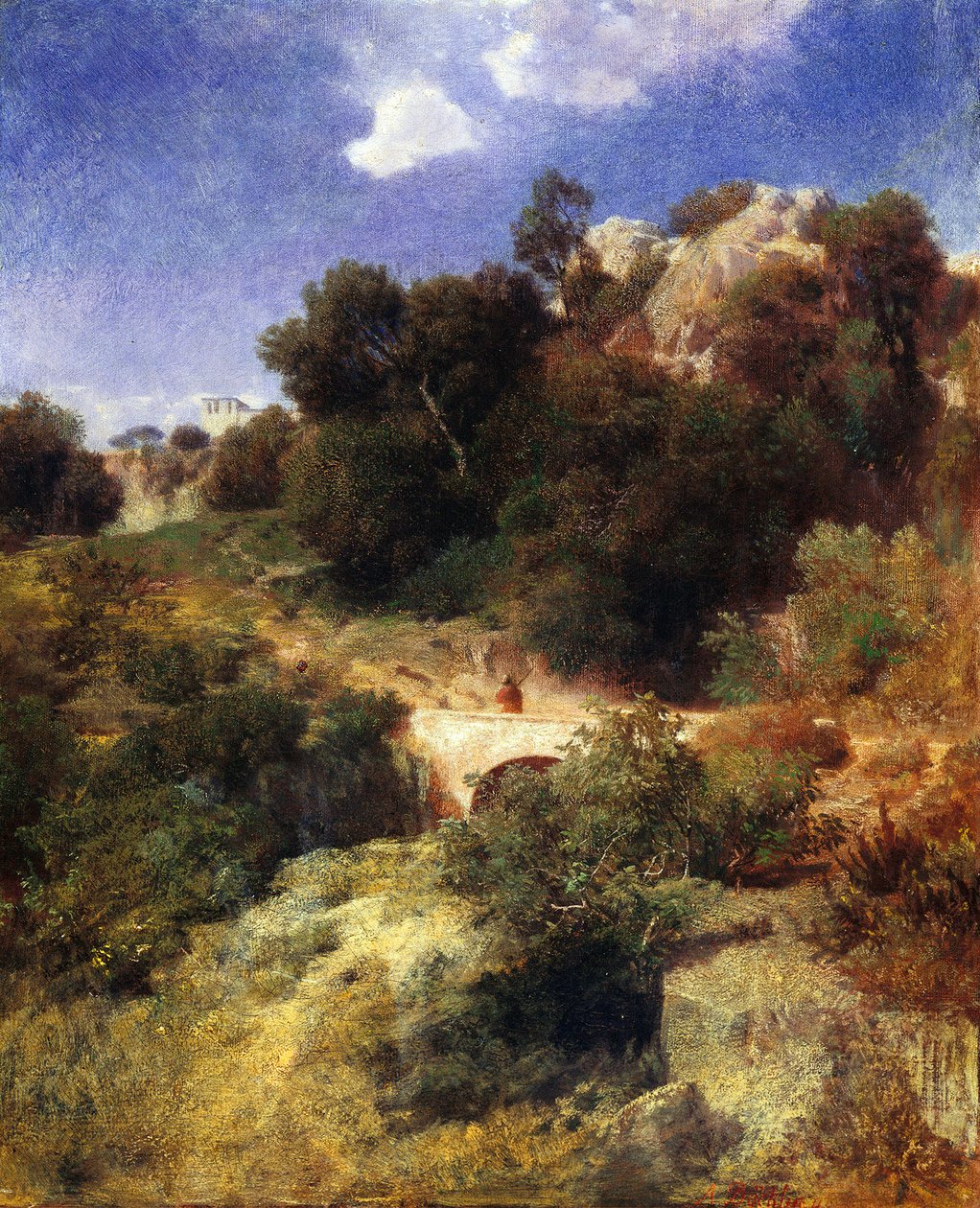 Roomalainen maisema tekijältä Arnold Böcklin