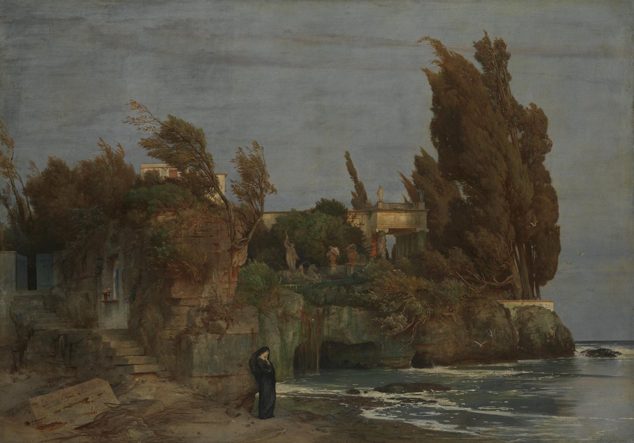 Huvila meren rannalla II tekijältä Arnold Böcklin