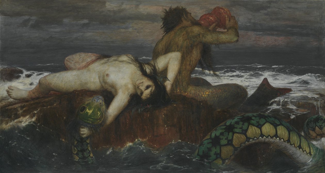 Saksa: Triton und Nereïde Triton ja Nereid Triton and Nereid tekijältä Arnold Böcklin