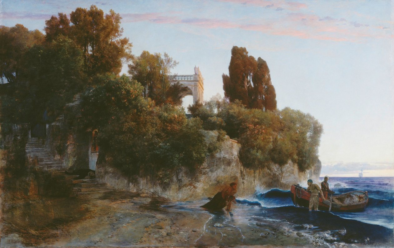 Saksa: Villa am Meer (Mord im Schlossgarten) Linna meren rannalla amp; murha linnan puutarhassa. tekijältä Arnold Böcklin