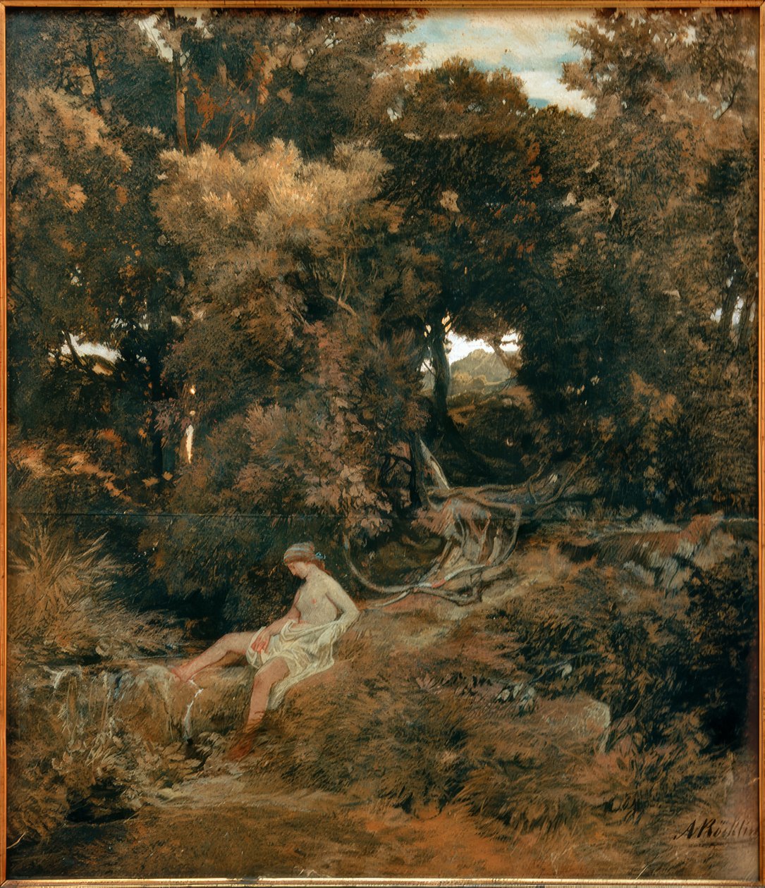 Nymfi lähteellä tekijältä Arnold Böcklin