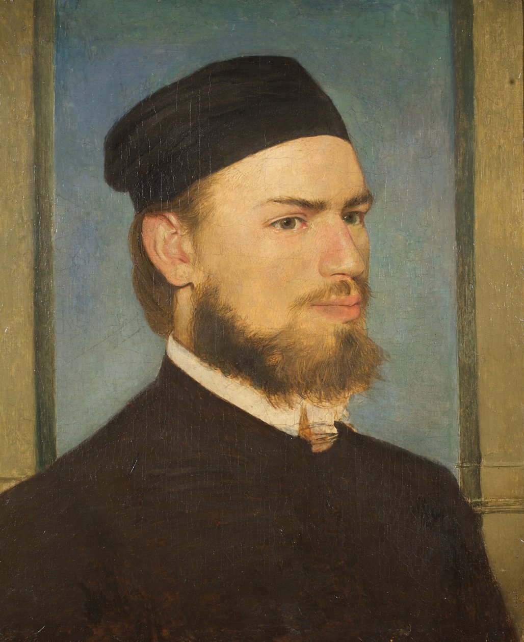 Taidemaalari Franz von Lenbachin muotokuva, 1862. tekijältä Arnold Böcklin