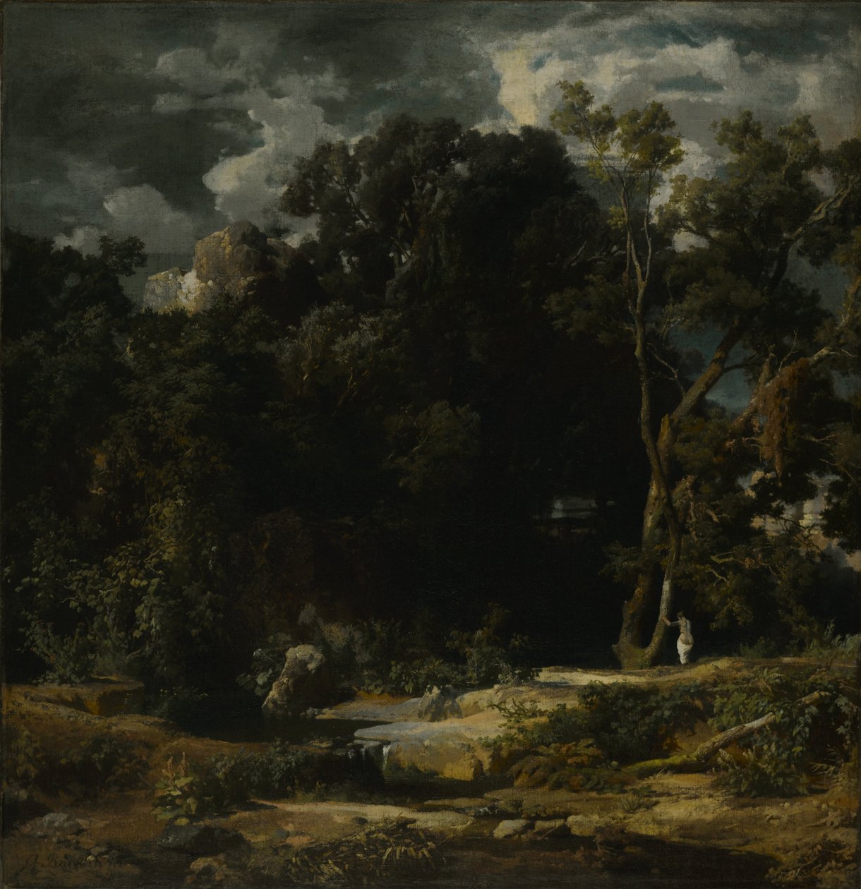 Roomalainen maisema, 1852 tekijältä Arnold Böcklin