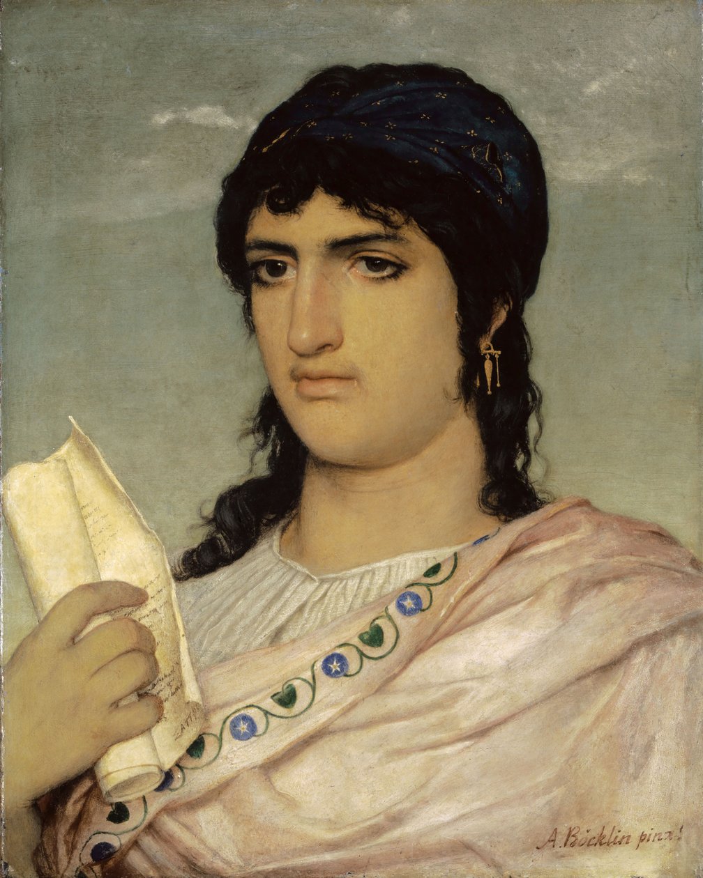 Sappho, 1862. tekijältä Arnold Böcklin