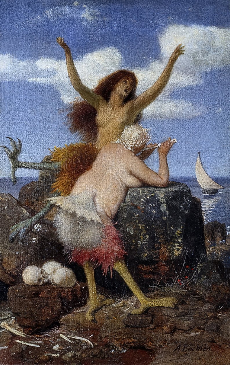 Sireenit. 1875 tekijältä Arnold Böcklin