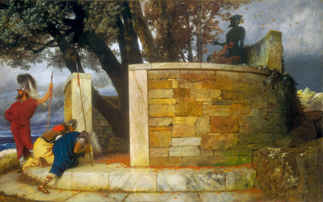 Herkuleen pyhäkkö tekijältä Arnold Böcklin