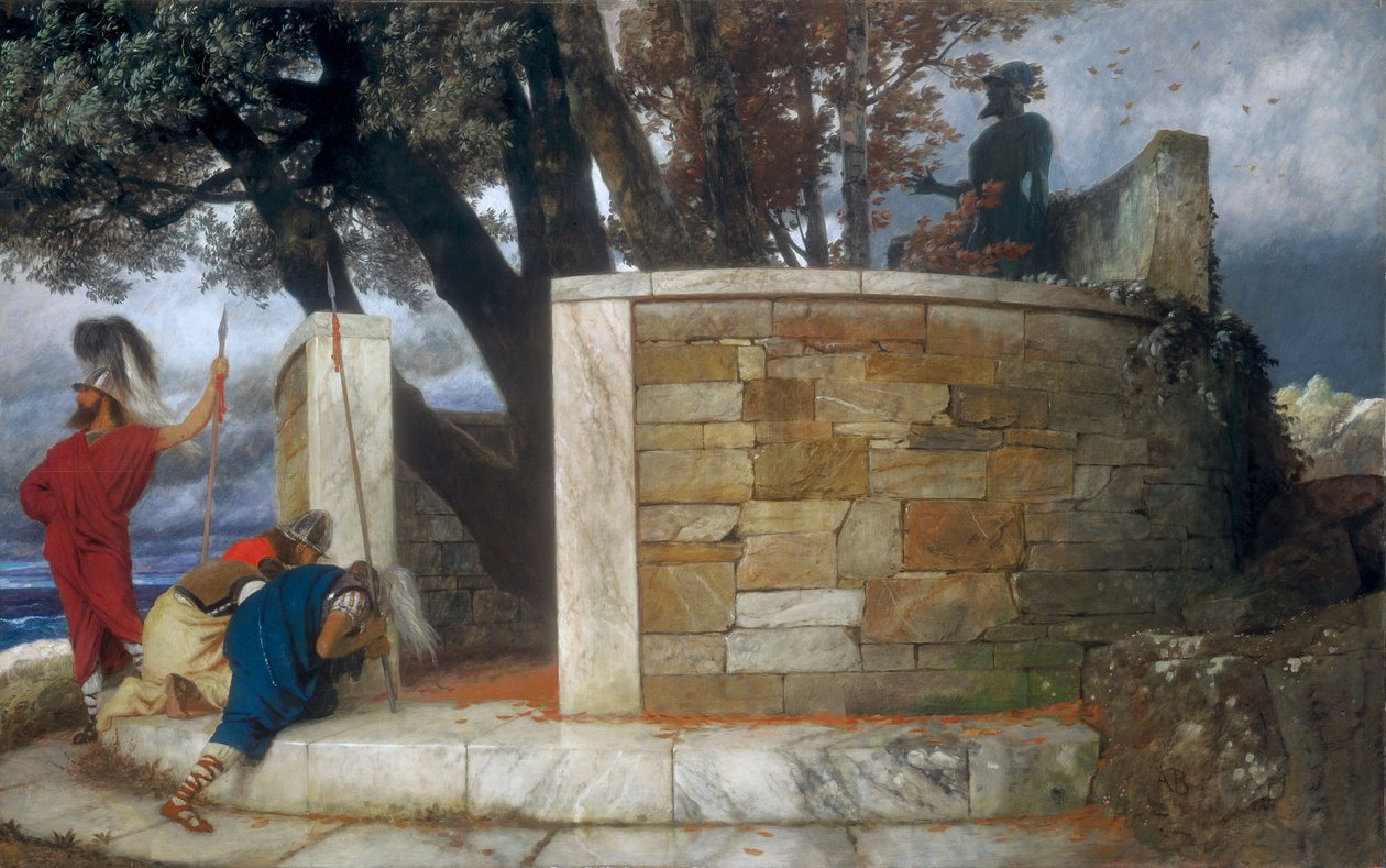 Herkuleksen pyhäkkö tekijältä Arnold Böcklin