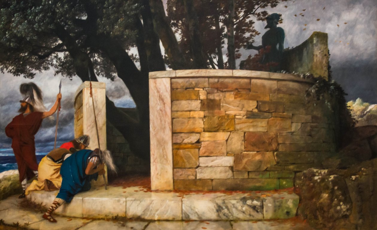 Herkuleksen pyhäkkö tekijältä Arnold Böcklin